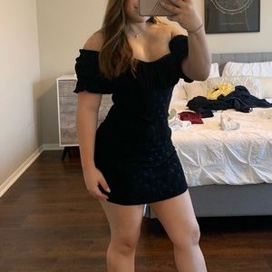 Urban outfitters black mini dress.